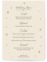 Written in the Stars Foil-Pressed Menus