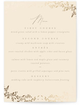 Leafy Garland Foil-Pressed Menus