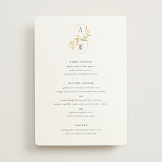 Vining Foil-Pressed Menus
