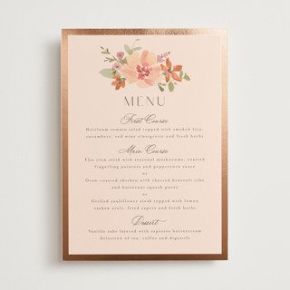 Jardin Foil-Pressed Menus