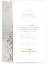 Effervescent Foil-Pressed Menus