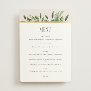 Bliss Foil-Pressed Menus