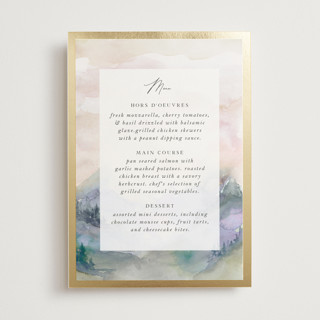 Mountain Foil-Pressed Menus