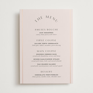 Deco Band Foil-Pressed Menus