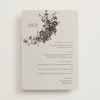 Bouquet Toss Foil-Pressed Menus