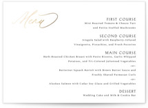 Postcard Foil-Pressed Menus