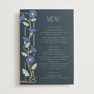 Nouveau Foil-Pressed Menus