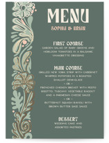 Nouveau Frame Foil-Pressed Menus