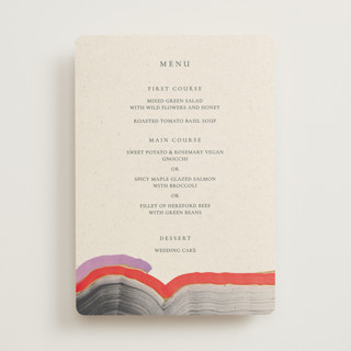 Agate Foil-Pressed Menus