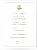 Hydrangea bloom Foil-Pressed Menus