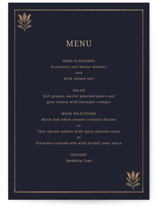 Botanical Tapestry Foil-Pressed Menus