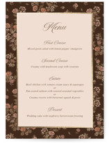 Blooming path Foil-Pressed Menus