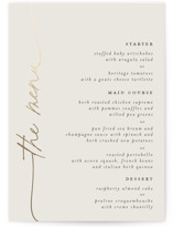 silk Foil-Pressed Menus