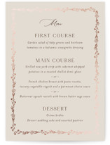 Shining Florals Foil-Pressed Menus