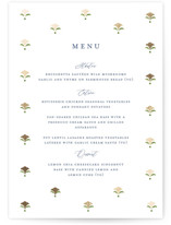 Swan Song Foil-Pressed Menus