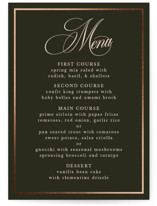 Playbill Foil-Pressed Menus