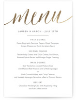 A Sparkly Love Foil-Pressed Menus