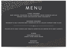 Modern Glam Foil-Pressed Menus