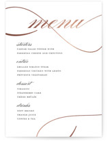 Foil-Pressed Menus