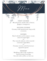 Sprigs of Romance Foil-Pressed Menus