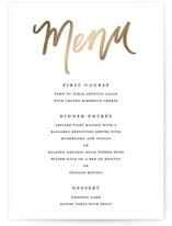 Foil-Pressed Menus