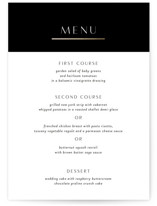 New Monogram Foil-Pressed Menus