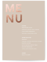 Bolden Foil-Pressed Menus
