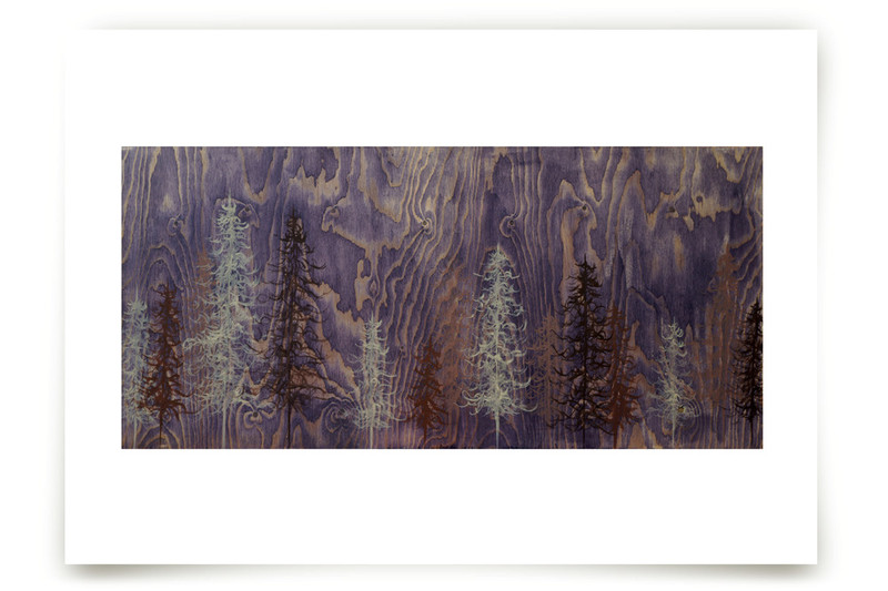 Purple Trees Fine Art Prints by Emily Magone Minted