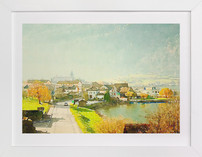 sunny morning in the village