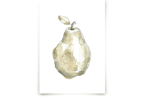 Eat More Fruits - Pear Fine Art Prints