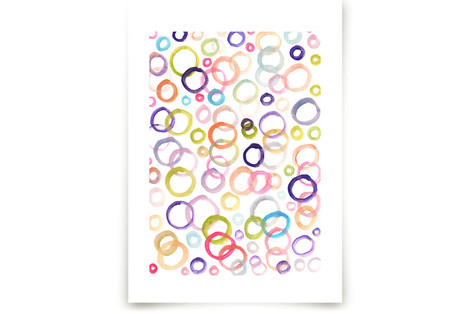 painted circle Fine Art Prints
