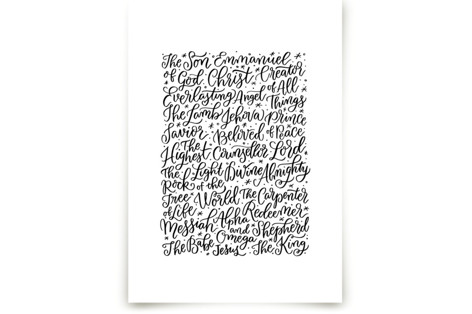 All the Names of Jesus Fine Art Prints