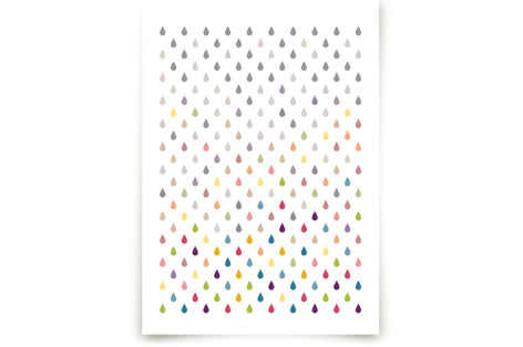 Coloring Raindrops Fine Art Prints