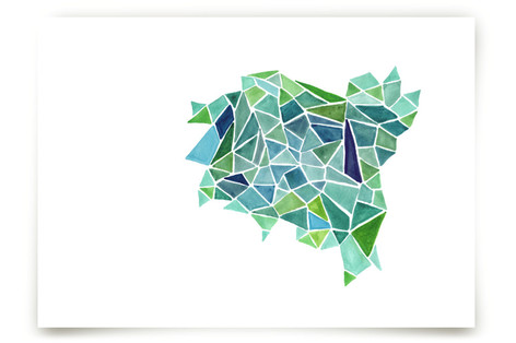 Fragments in Green Fine Art Prints