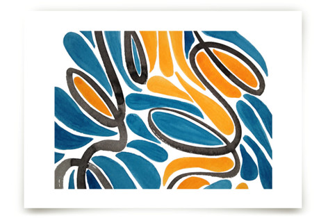 Swirling Teardrops Horizontal Fine Art Prints