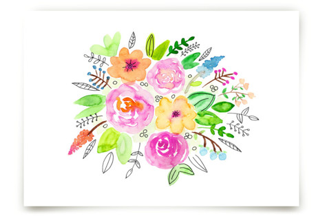 Flourish Watercolor Fine Art Prints