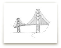 The Golden Gate in Pen by Sharon Rowan