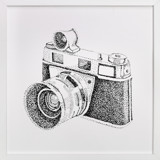 Flashing Lights Vintage Camera