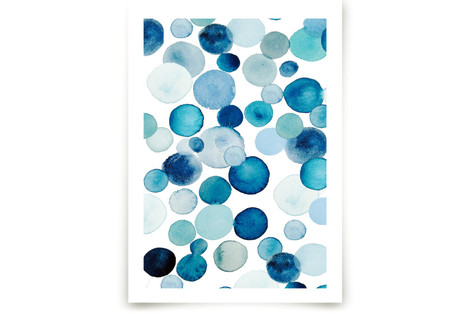 Bubbly - blue tonic Fine Art Prints