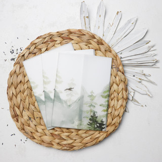 Mountain Views Vellum Jackets | Set of 25 Invitation Jackets and Overlays