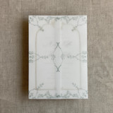 Grace floral dusty sage vellum wrap for 5x7 card  | pack of 10 Invitation Jackets and Overlays