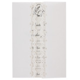 Elegant Laser Cut Lace Vellum Jackets 5x7, Translucent Wedding Invitation Wrap,  Prefolded Vellum Sleeve A7 | Set of 10 Invitation Jackets and Overlays