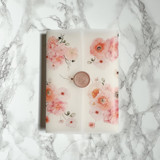 Blush and Peach Floral Vellum Jackets (10 pack) Invitation Jackets and Overlays