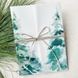 Evergreen Trees Vellum Jacket | Set of 10 Invitation Jackets and Overlays