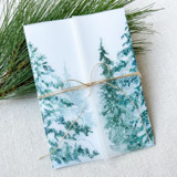 Snowy Pines Vellum Jackets | Set of 10 Invitation Jackets and Overlays