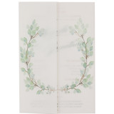 Vellum Wraps Eucalyptus Greenery, Set of 10 Invitation Jackets and Overlays