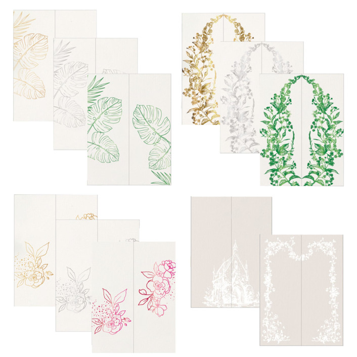 Samples of Vellum Jackets for 5 x 7 Invitation with Envelopes, Real