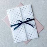 Mini Watercolor Hearts Vellum Jackets | Set of 10 Invitation Jackets and Overlays