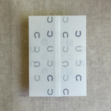 Blue horseshoes vellum wrap for 5x7 card | pack of 10
