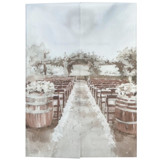 Watercolour Invitation Vellum Sleeve, Set of 10 Invitation Jackets and Overlays